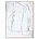 HK-living Kunstramme Brutalisme hvidt lærred 123x4x163cm