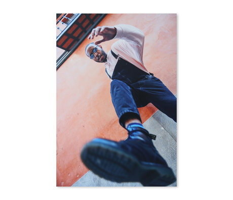 HK-living Photo print Urban multicolour aluminum 105x150cm