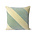 HK-living Coussin décoratif Velours rayé textile vert 45x45cm