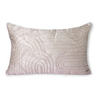 HK-living Coussin décoratif matelassé textile rose clair 40x60cm