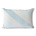 HK-living Almohada decorativa Terciopelo Rayas textil azul hielo 40x60cm