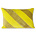 HK-living Dekorativ pude Stribet fløjl gulgrøn tekstil 40x60cm