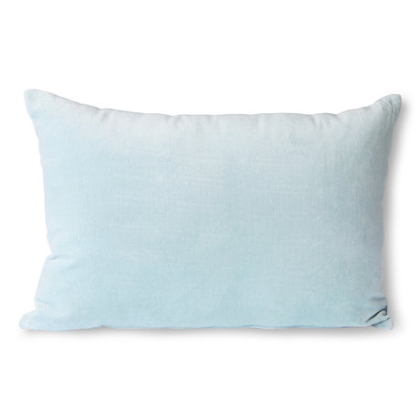 HK-living Throw pillow Velvet ice blue textile 40x60cm