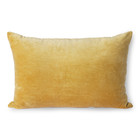 HK-living Cuscino in tessuto Velvet gold 40x60cm