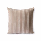 HK-living Cuscino decorativo Striped Velvet tessuto rosa chiaro 45x45cm