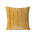 HK-living Decorative pillow Striped Velvet ocher yellow gold textile 45x45cm