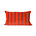 HK-living Cojín Rayas Terciopelo rojo textil 30x50cm