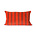 HK-living Coussin décoratif Velours rayé textile rouge 30x50cm