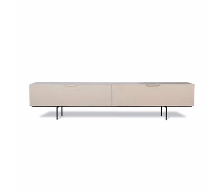 HK-living Mueble TV Madera Veta Madera beige 167x30x36cm