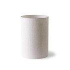 HK-living Cilindro paralume tessuto beige Ø24,5x37cm
