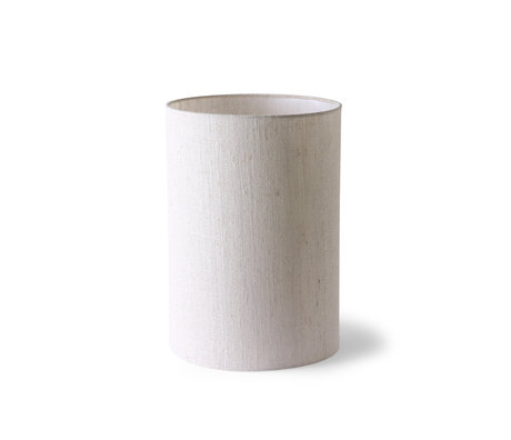 HK-living Lampeskærm Cylinder beige tekstil Ø24,5x37cm