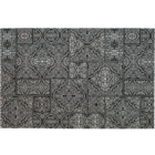 WOOOD Alfombra Renna negro blanco pes algodon 200x300cm