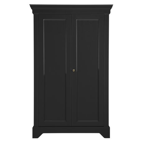 Armoire Isabel pin noir 191x118x47cm