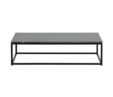 BePureHome Table d'appoint Soft Black Marble 32x120x60cm