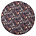 BePureHome Fleece watercolor flower chestnut textiel Ø200cm