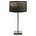 BePureHome Lampada da tavolo Blackout metallo nero 56x34x34cm