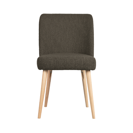 vtwonen Esszimmerstuhl Force braune Bouclé 81x47x58cm