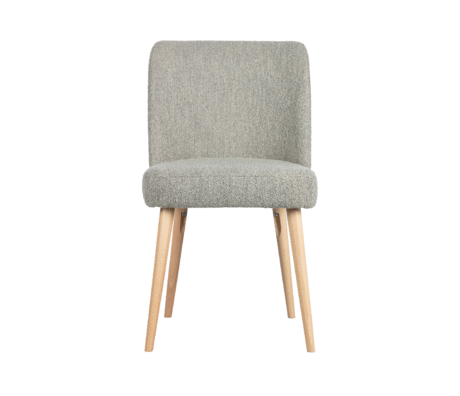 vtwonen Eetkamerstoel Force light gray bouclé 81x47x58cm