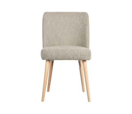 vtwonen Eetkamerstoel Force natural bouclé 81x47x58cm
