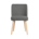 vtwonen Esszimmerstuhl Force dunkelgrauer Bouclé 81x47x58cm