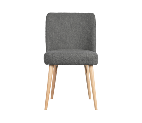 vtwonen Esszimmerstuhl Force dunkelgrauer Bouclé 81x47x58cm