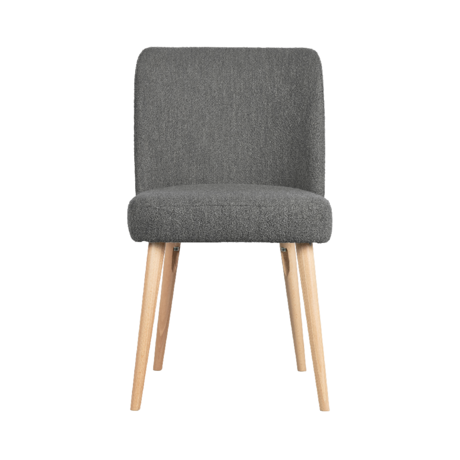 vtwonen Esszimmerstuhl Force dunkelgrauer Bouclé 81x47x58cm