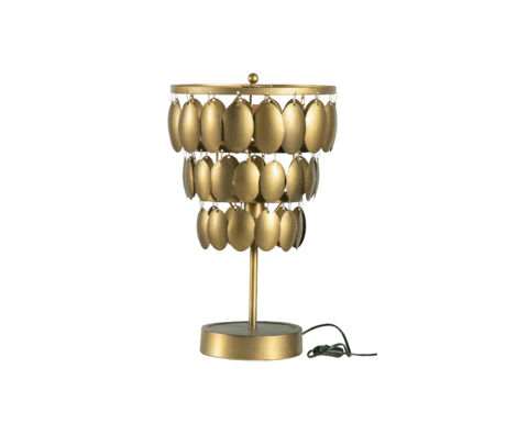 BePureHome Hanging lamp Moondust gold metal 58x34x34cm