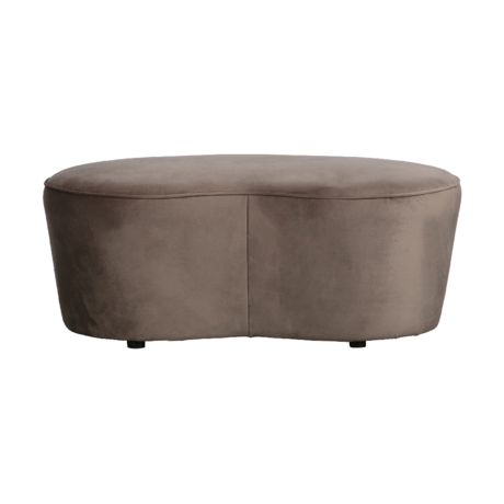 BePureHome Bankje maccheroni torrone fluweel 42x110x79cm