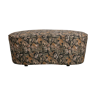 BePureHome Bankje Macaroni bouquet zwart fluweel 42x110x79cm