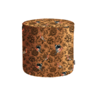 WOOOD Poef Sara terciopelo estampado fenix 46x46x46cm