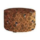 WOOOD Poef Sara terciopelo estampado fenix 36x60x60cm