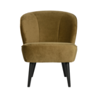 WOOOD Fauteuil Sara groen velvet 71x59x70cm