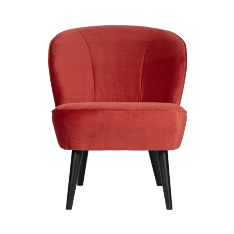 WOOOD Armchair Sara raspberry velvet 71x59x70cm