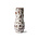 HK-living Jarrón Retro Lava de cerámica blanca 8,5 x 8,5 x 20,5 cm