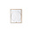 HK-living Quadro artistico con cornice in rilievo pannello artistico bianco C piccolo 40x4x50cm