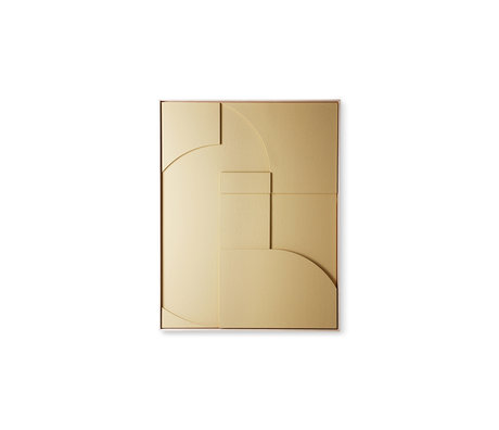 HK-living Art frame painting framed relief art panel Sand A Medium 63x4x83cm