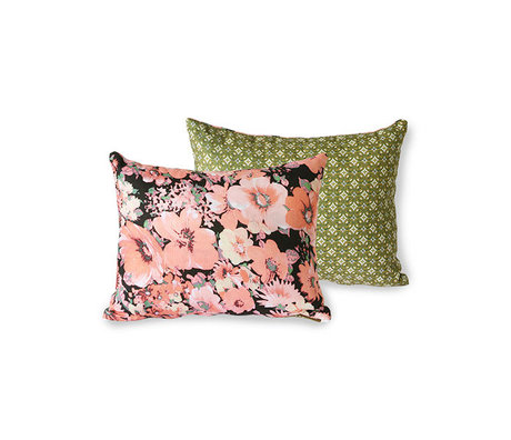 HK-living Sierkussen Doris for Hkliving floral geprint textiel 30x40cm