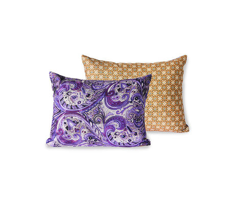 HK-living Oreiller Doris pour Hkliving textile imprimé lilas lilas 30x40cm