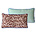 HK-living Cuscino Doris per tessuto stampato marrone Hkliving 35x60cm