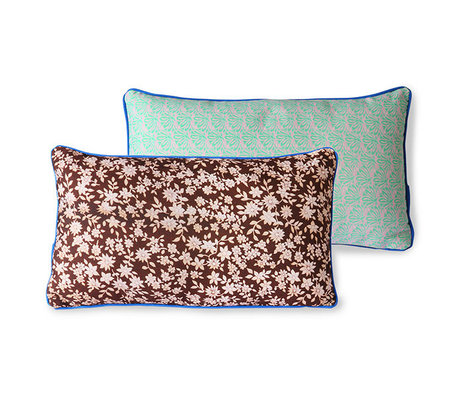 HK-living Pillow Doris for Hkliving brown printed textile 35x60cm