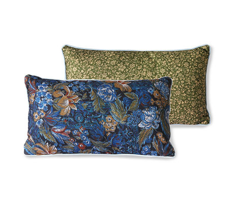 HK-living Cojín Doris for Hkliving textil estampado azul 35x60cm