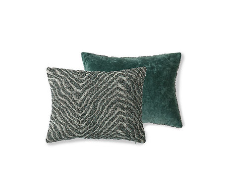 HK-living Almohada Doris para Hkliving tejido jacquard zigzag 30x40cm