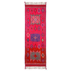 HK-living Carpet runner pink wool 70x200cm