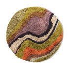 HK-living Teppich um büschelige mehrfarbige Wollbaumwolle 150cm