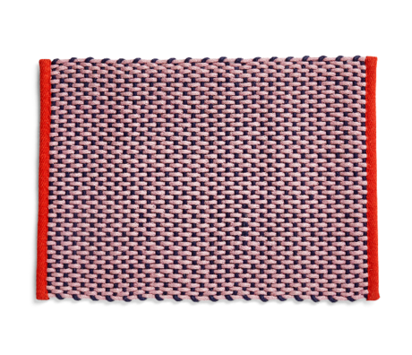 HAY Doormat pink textile 50x70cm