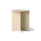 HK-living Mesa auxiliar redonda metal crema 40x40x45cm