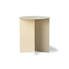 HK-living Side table round cream metal 40x40x45cm