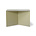 HK-living Sidebord rektangulært olivengrønt metal 60x45x35cm