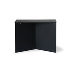 HK-living Side table rectangular black metal 55x36x40cm