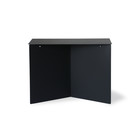 HK-living Table d'appoint rectangulaire en métal noir 55x36x40cm